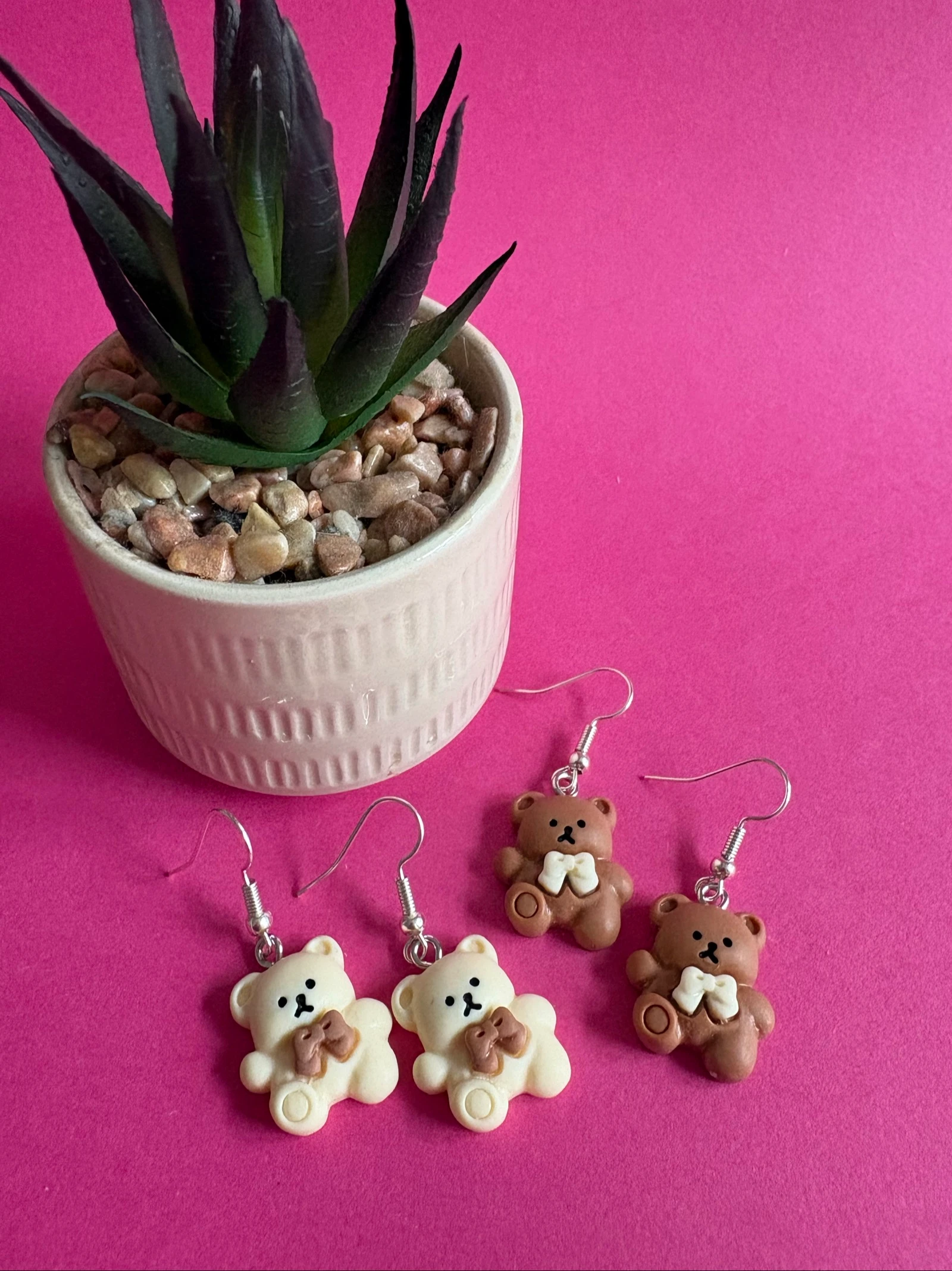 Lot Boucles d'oreilles "Petits Oursons" ultra mignonnes